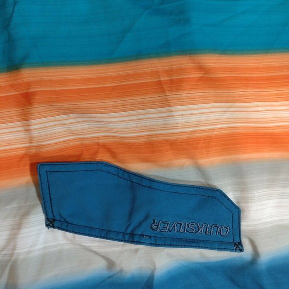 Quick Silver Blue Orange Gray Size 40 Board Shorts - Picture 3 of 9